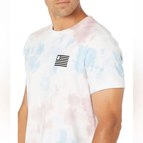 NWT Lucky Brand Flag Tie-Dye Men’s Tee - Picture 4 of 8